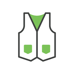  Vest vector icon