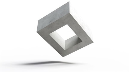 Fototapeta premium Concrete Frame, Minimalism, 3D Abstract