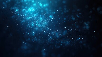 Obraz premium A dark background with a subtle, glowing blue light, ideal for tech and futuristic themes
