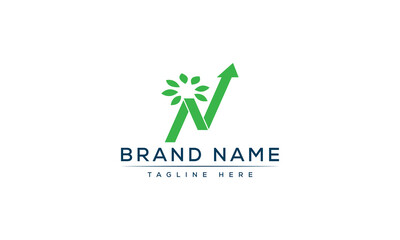 Logo design letter N . Elegant modern. Vector template.