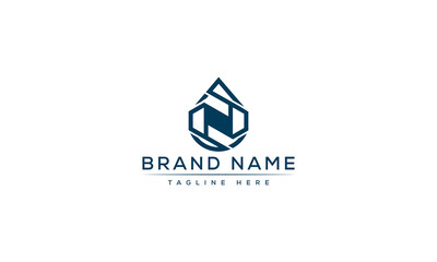 Logo design letter N . Elegant modern. Vector template.