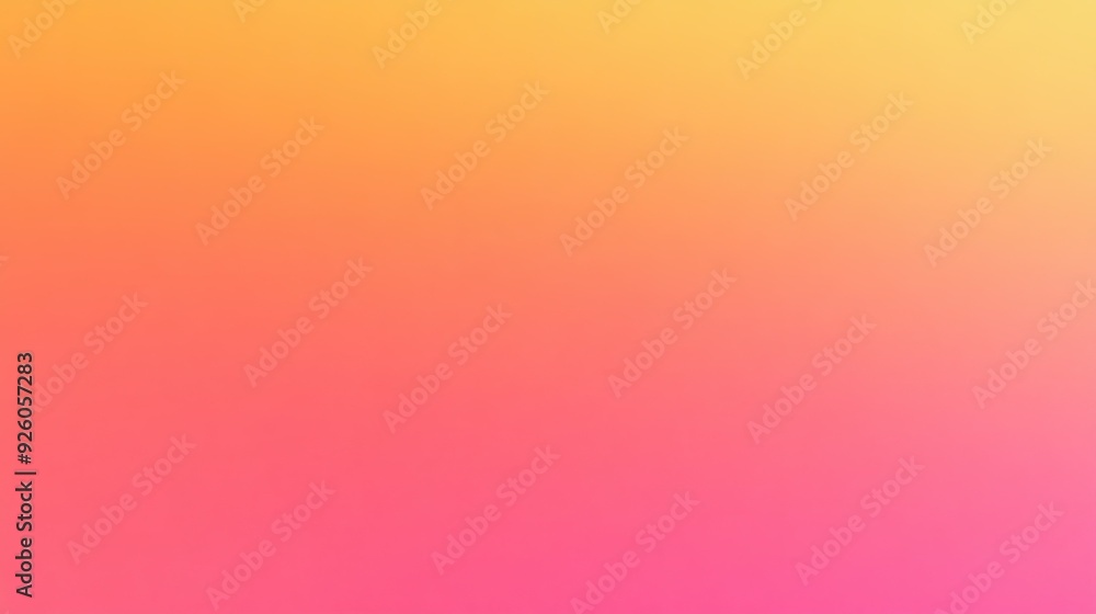 Poster a gradient background transitioning from orange to pink, creating a warm and vibrant atmosphere