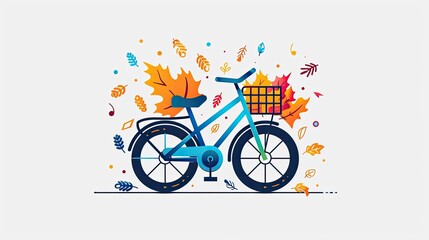 Fototapeta premium a bicycle with a basket 