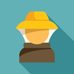 Beekeeper is wearing a protective hat and suit, essential gear for safe and successful beekeeping