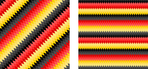 german pattern design set. rhombus background. vector illustration