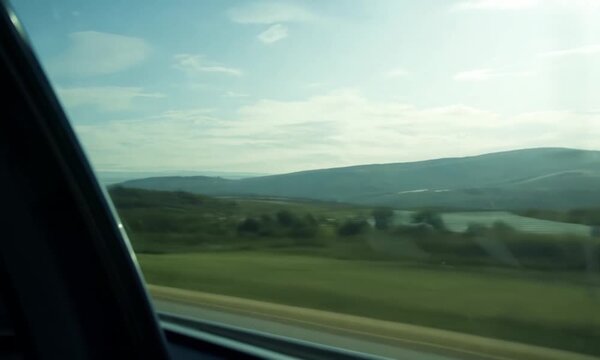 view from outside the car window