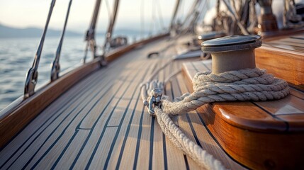 Obraz premium Wooden parts for classic Greek sailboat