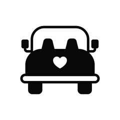 Wedding Car vector icon