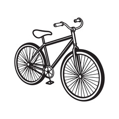 Bicycle Clip Art Silhouette Vectors for Creative Inspiration.