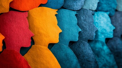 Diverse Silhouettes of People