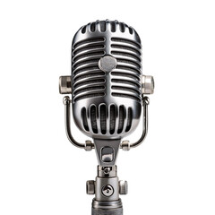 retro microphone isolated on white background © Ali