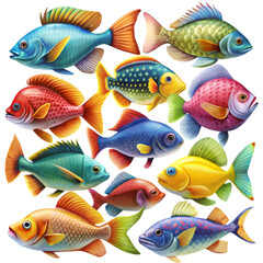 Fototapeta premium Marine Fish isolated