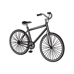 Versatile Bicycle Clip Art Silhouettes for Graphic Design.