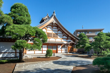 Obraz premium 東京都渋谷区広尾の寺院、禅河山東北寺