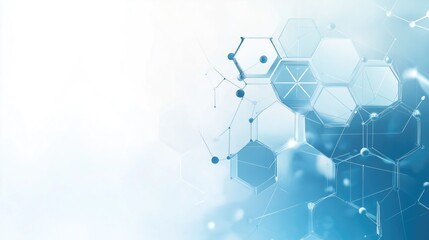 Obraz premium Abstract geometric science background for medical purposes or futuristic art gallery arrangement concept.