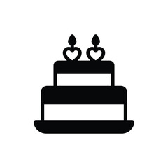 Cake vector icon
