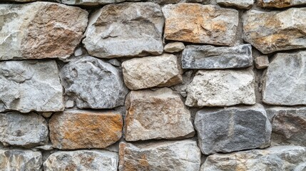 Obraz premium A rustic, stone wall background with a rough texture, ideal for natural and historical themes