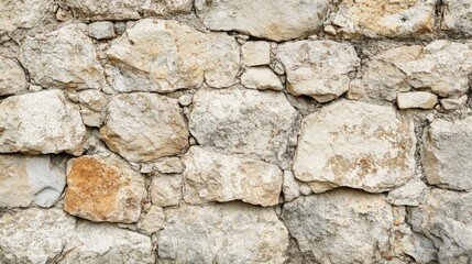 Fototapeta premium A rustic, stone wall background with a rough texture, ideal for natural and historical themes