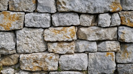 Obraz premium A rustic, stone wall background with visible texture, perfect for natural and historical designs