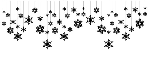 Snowflake for Christmas illustration vector with transparent background .eps
