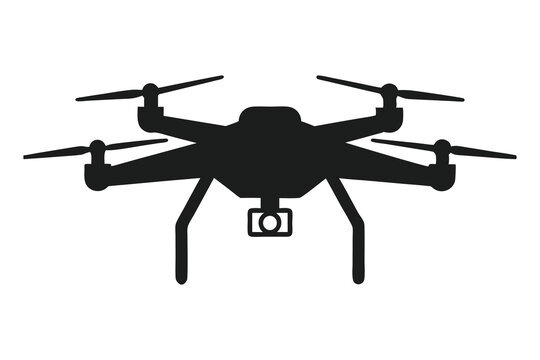 drone silhouette vector illustration
