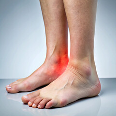 Female swollen ankles pictures