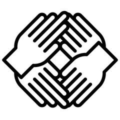 outline icon about Public Services