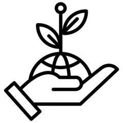 outline icon about Public Services