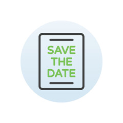 Save The Date vector icon
