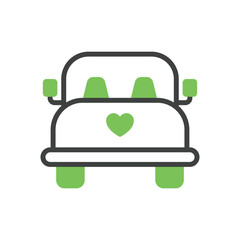 Wedding Car vector icon