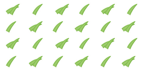 Aloe Vera seamless pattern isolated white. Aloe vector ornament can used wrapping paper template design lotion tube. EPS 10