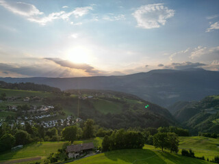 landscape with mountains