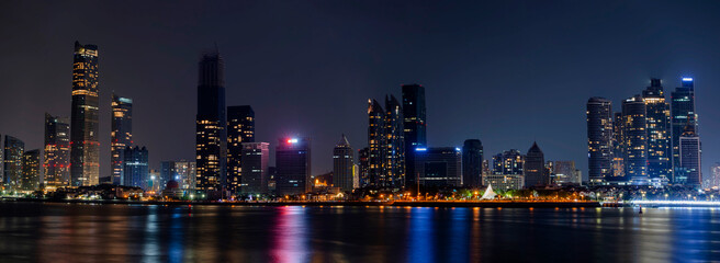 Night view of Qingdao City