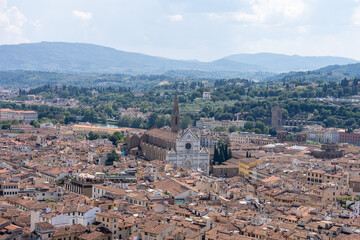 Fototapeta premium Vue aérienne de Florence depuis le Duomo