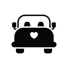 Wedding Car vector icon