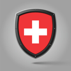 National Shield of SWITZERLAND Flag with Original color