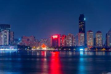 Night view of Qingdao City
