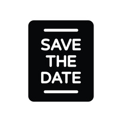 Save The Date vector icon