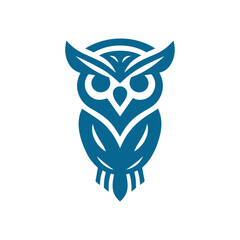 modern minimal owl illustration logo