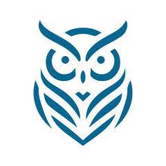 modern minimal owl illustration logo
