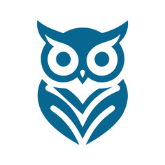 modern minimal owl illustration logo
