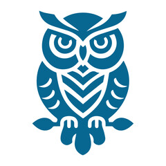 modern minimal owl illustration logo