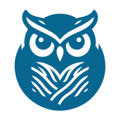 modern minimal owl illustration logo