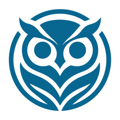 modern minimal owl illustration logo