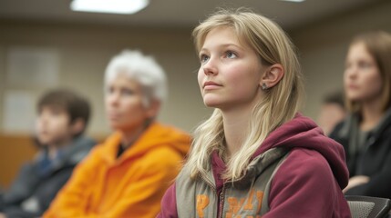 Young Woman Listening