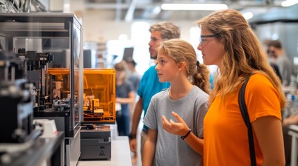 Obraz premium Students Learning About 3D