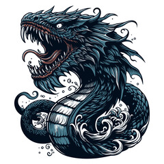 Leviathan vector illustration