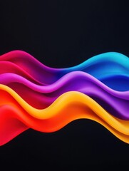 Abstract waves of sound morphing into vibrant color patterns, illustrating the connection between sound and emotion, Sound, Abstract Emotion