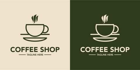 Coffee shop logo minimalist design
