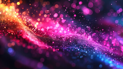 Obraz premium A colorful swirl of light and dark blue, purple, and pink. The colors are bright and vibrant, creating a sense of energy and excitement. The image is abstract and dynamic, with the colors blending.